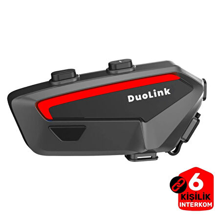 DuoLink X02 Motosiklet Kask İnterkom Bluetooth Intercom Kulaklık Seti