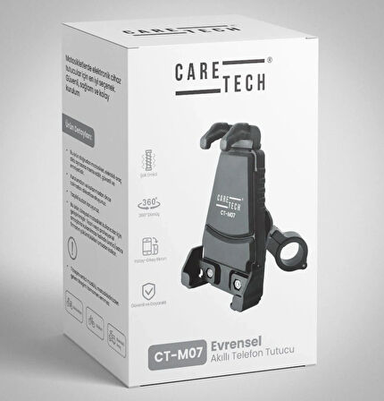 CARETECH CT-M07 TİTREŞİM MODÜLLÜ TELEFON TUTUCU