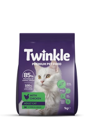 Twinkle Tavuklu Yetişkin Kedi Maması 1 Kg – Dengeli Ve Lezzetli Formül