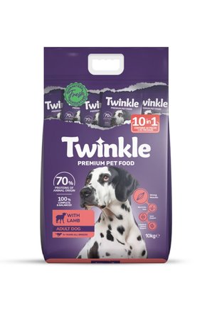 Twinkle Yetişkin Köpekler için Kuzulu Tam ve Dengeli Köpek Maması 10 Kg