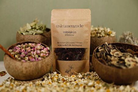 ÜSKÜMENZADE Hibisküs Çayı - Nar Çiçeği 50 Gr.