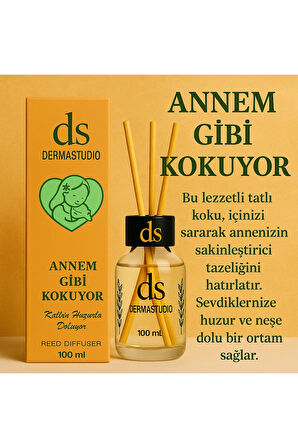 Annem Gibi Kokuyor – Tatlı & Yumuşak Premium Bambu Oda Kokusu, 100 ml