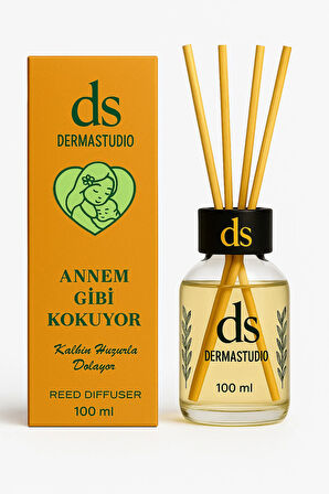 Annem Gibi Kokuyor – Tatlı & Yumuşak Premium Bambu Oda Kokusu, 100 ml