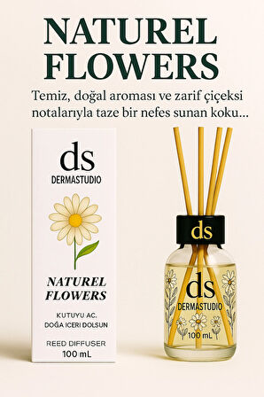 Natural Flowers – Kutuyu Aç, Doğa İçeri Dolsun | Premium Bambu Oda Kokusu 100 ml