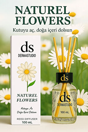 Natural Flowers – Kutuyu Aç, Doğa İçeri Dolsun | Premium Bambu Oda Kokusu 100 ml
