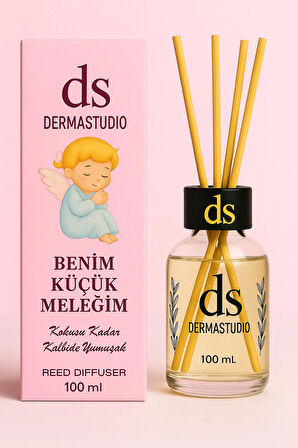 Benim Küçük Meleğim – Pudramsı Bebek Kokusu Premium Bambu Oda Kokusu, 100 ml