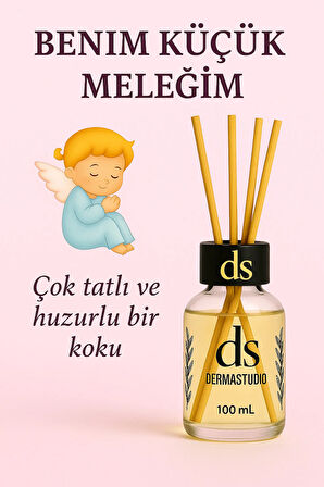 Benim Küçük Meleğim – Pudramsı Bebek Kokusu Premium Bambu Oda Kokusu, 100 ml