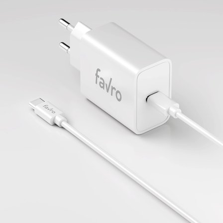 Favro 30W PD USB-C Şarj Başlık + Type-C Şarj Kablosu