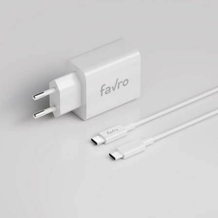 Favro 30W PD USB-C Şarj Başlık + Type-C Şarj Kablosu