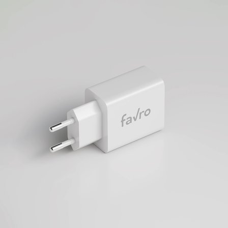 Favro 20W USB-A + USB-C Şarj Başlık