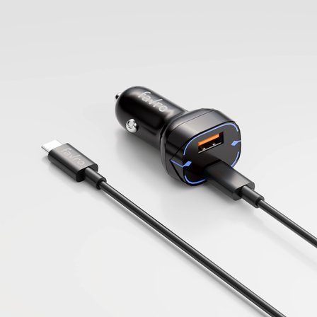 Favro 48W PD USB-C  + USB-A Araç Şarj Seti
