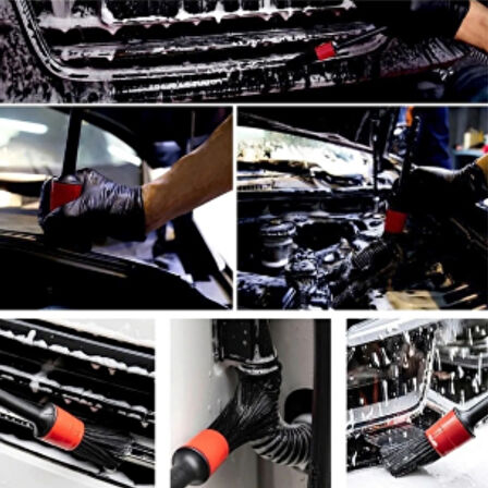 Mucit Home  5+1 Oto Temizlik Fırça Seti – Araç İçi Dışı Yıkama ve Klima Temizliği İçin