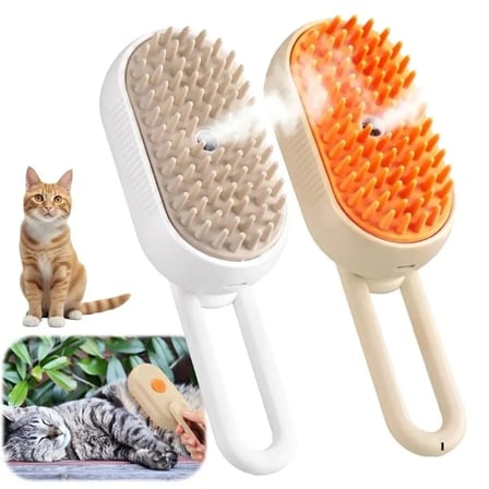 Mucit Home   Buharlı Kedi & Köpek Yıkama Fırçası Tarağı Saplı Evcil Hayvan Fırçası Tüy Toplayıcı Tarak