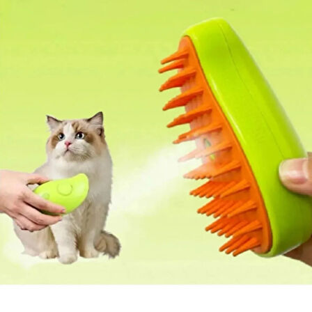 Mucit Home Buharlı Kedi & Köpek Yıkama Fırçası Tarağı Yumuşak Silikon