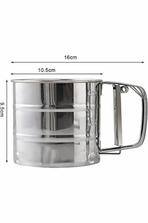 Mucit Home  Pratik Un ve Şeker Eleği,Paslanmaz Çelik Elek