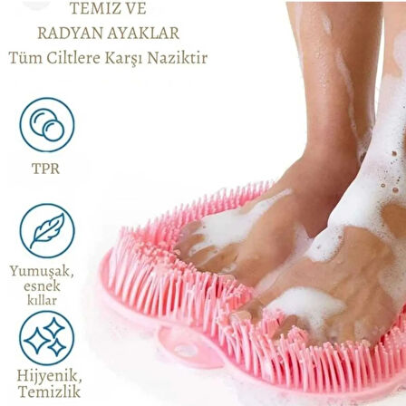 Mucit Home   Vantuzlu Silikon Banyo Fırçası Ayak Masaj Pedi Sırt Kesesi Vücut Yıkama Lifi Renkli