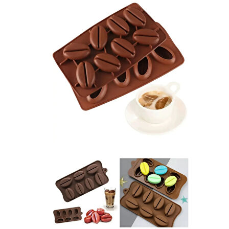Mucit Home   Silikon Kahve Çekirdeği Şekilli Buz Kalıbı