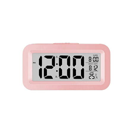 Mucit Home Dijital Masa Saati Ay Gün Derece Saat Alarm Sensör Modu Gece Olunca Ekran Yanar Gün Işıyınca Söner