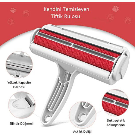 Mucit Home Hazneli Kedi Köpek Evcil Hayvan Kıyafet Elbise Halı Yatak Tüy Temizleyici Toz Toplayıcı