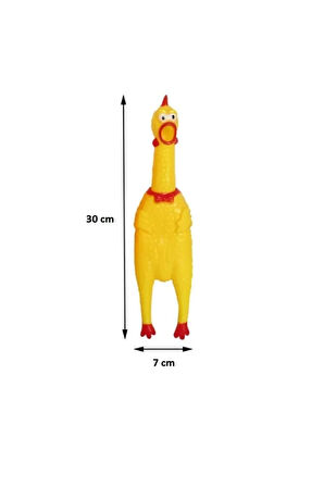 Mucit Home  Öten Tavuk Köpek Oyuncağı Medium 30 Cm