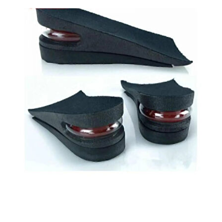 Mucit Home 5 Cm Tam Boy Uzatıcı Tabanlık Hava Yastıklı Uzatan Ayakkabı Tabanlığı Gizli Topuk