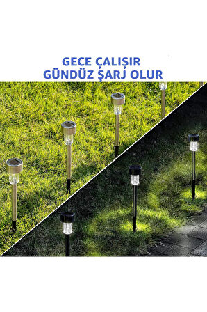 Mucit Home Solar Bahçe Lambası 10’lu Set Direk Aydınlatma – Güneş Enerjili LED Işık, Dış Mekan Aydınlatması,