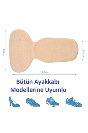 Mucit Home 1 Çift Ten Ortopedik Tabanlık Yüksek Topuklu Ayakkabı Topuk Vurma Önleyici Koruyucu Yastığı Ped