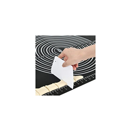 Mucit Home Silikon Çok Amaçlı Geniş Siyah Hamur Matı Hamur Açma Matı