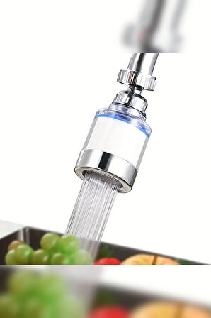 Mucit Home Kireç Önleyici Musluk Başlığı 360 Derece Döner Filtreli Ve Su Tasarufflu