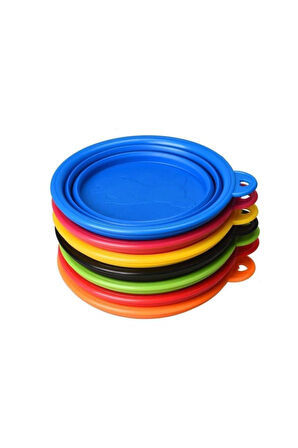 Mucit Home Katlanabilir Seyahat Silikon Köpek Mama Ve Su Kabı 