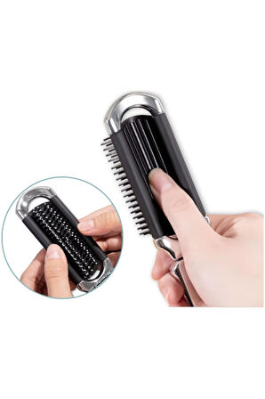 Mucit Home Katlanabilir Mini Aynalı Saç Fırçası Katlanır Tarak Baş Masajı Taşınabilir Seyahat Saç Fırçası