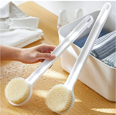 Mucit Home Banyo Fırçası Uzun Saplı Banyo Fırçası Banyo Fırçası Yumuşak Kıllı 1 Adet
