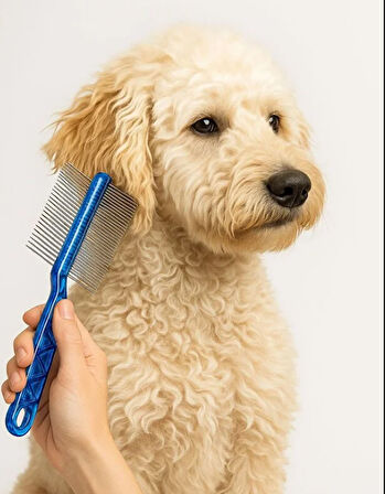 Mucit Home  Çift Taraflı Kıtık Açıcı Tarak – Kedi Ve Köpekler Için Tüy Açıcı Fırça 1 Adet