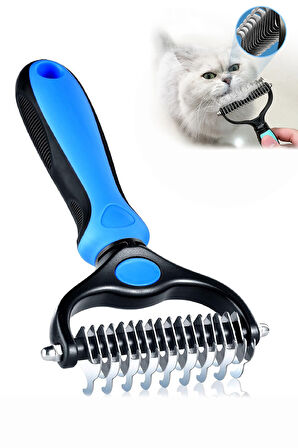 Mucit Home Metal Uçlu Köpek Kedi Uzun Tüy Bakım Tarağı Tüy Topak Kıtık Açıcı Tarak 1 Adet