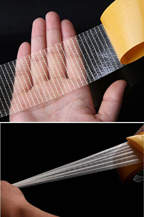 Mucit Home  Fiber Örgülü Güçlendirilmiş Çift Taraflı Bant 5cm x 10 mt 