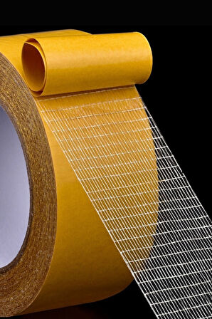 Mucit Home  Fiber Örgülü Güçlendirilmiş Çift Taraflı Bant 5cm x 10 mt 