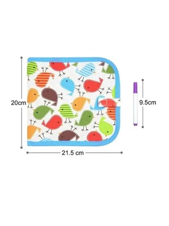 Mucit Home Çocuklar İçin Silinebilir Çizim Defteri 6 Adet Kalem Hediyeli Bebekler İçin Aktivite Oyuncak Seti