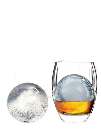 Mucit Home Küre Buz Top Kalıbı Küre Buz Topu Kalıbı 2 Adet Yuvarlak Içecek Buz Topu Dondurucu
