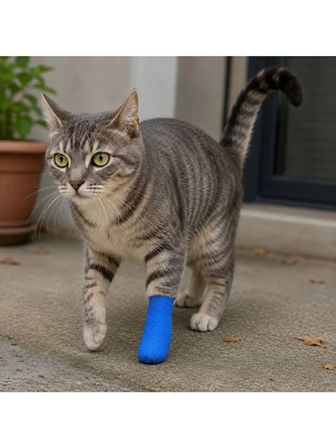 Mucit Home Kedi ve Köpek Pati Bandajı - Su Geçirmez - Kendinden Yapışkanlı