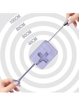 Mucit Home Makaralı Tüm Telefonlara Uyumlu Şarj Aleti Yavaşça Çek Bırak Uzayabilen Tasarım Cep Tipi 