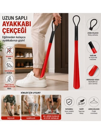 Mucit Home Ayakkabı Çekeceği Uzun Kullanım Sağlam Tasarım Renkli Şeffaf 1 Adet