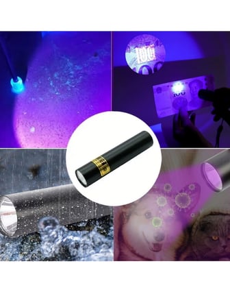 Mucit Home Mor Işık El Feneri Mini Cep Boy Oje Kurutucu Sahte Para Kontol LED UV