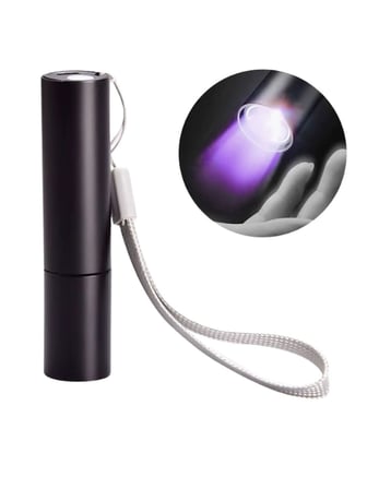 Mucit Home Mor Işık El Feneri Mini Cep Boy Oje Kurutucu Sahte Para Kontol LED UV