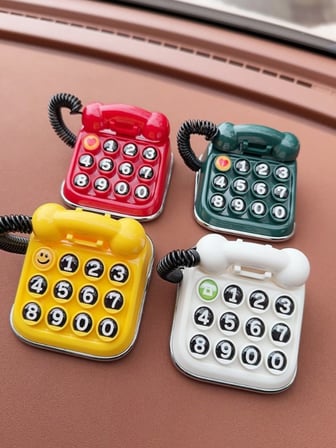 Mucit Home Retro Nostalji Araç İçi Torpido Numaratör Renkli Mini Telefon Numaratör Lüks