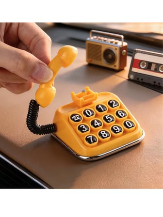 Mucit Home Retro Nostalji Araç İçi Torpido Numaratör Renkli Mini Telefon Numaratör Lüks