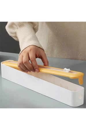 Mucit Home Streç Film Kesme Aparatı Streç Film Kesici Buzdolabı Folyo Kesme Streç Film Kesici