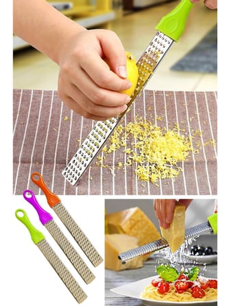 Mucit Home Limon Rendesi Paslanmaz Çelik Uzun Renkli Peynir Çikolata Portakal Rendesi 1 ADET