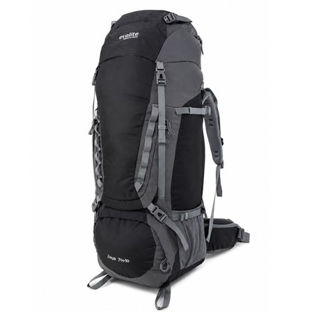 Evolite Zeus 70+10L Sırt Çantası - Siyah