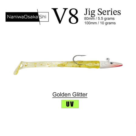 NaniwaOsakaShi V8 Jig Series 10 cm 10 gr Silikon Yem