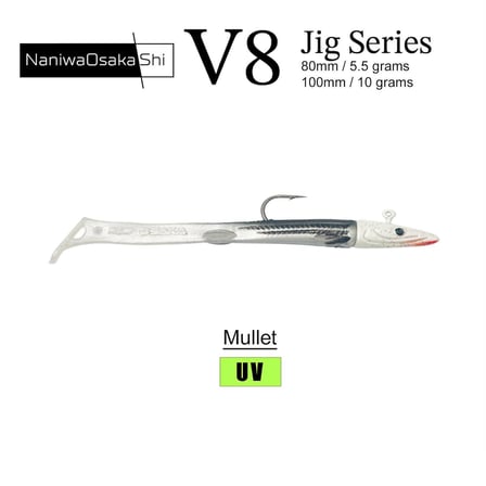 NaniwaOsakaShi V8 Jig Series 8cm 5.5gr Silikon Yem